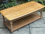 Modern Rare Ercol Coffee Table Solid Ash - Image 5