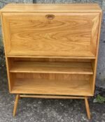 RARE MINT ERCOL BESPOKE WRITING BUREAU DESK CABINET BOOKCASE
