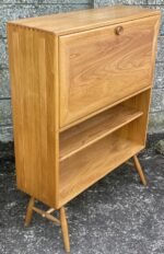RARE MINT ERCOL BESPOKE WRITING BUREAU DESK CABINET BOOKCASE - Image 2