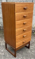 RETRO TEAK G-PLAN QUADRILLE 6 DRAWER CHEST OF DRAWERS