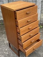 RETRO TEAK G-PLAN QUADRILLE 6 DRAWER CHEST OF DRAWERS - Image 3