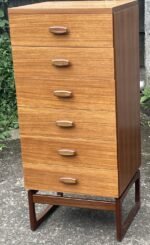 RETRO TEAK G-PLAN QUADRILLE 6 DRAWER CHEST OF DRAWERS - Image 5