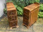 SUPERB PAIR OF ART DECO WALNUT BEDSIDE CHESTS - Image 2