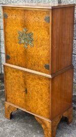 VERY RARE ART DECO WALNUT DRINKS CABINET