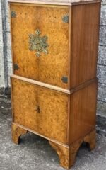 VERY RARE ART DECO WALNUT DRINKS CABINET - Image 5
