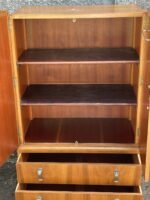 Art Deco Walnut Tallboy Cabinet - Image 3