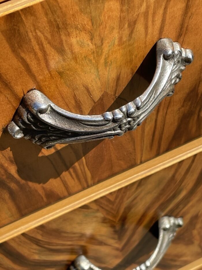 Superb Walnut Art Deco Chest of Drawers - Image 2