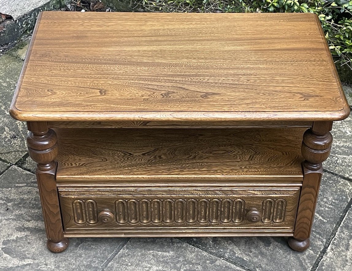 s-l1600-902.jpg Modern Ercol Corner TV Cabinet - Image 1