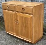 Fine Modern Ercol 2 Door Highboard Sideboard - Image 4