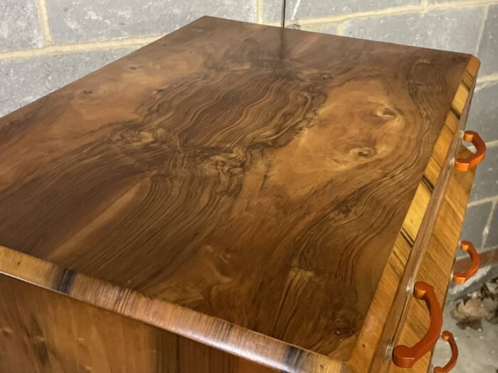 Superb Art Deco Walnut Tallboy Cabinet - Image 2