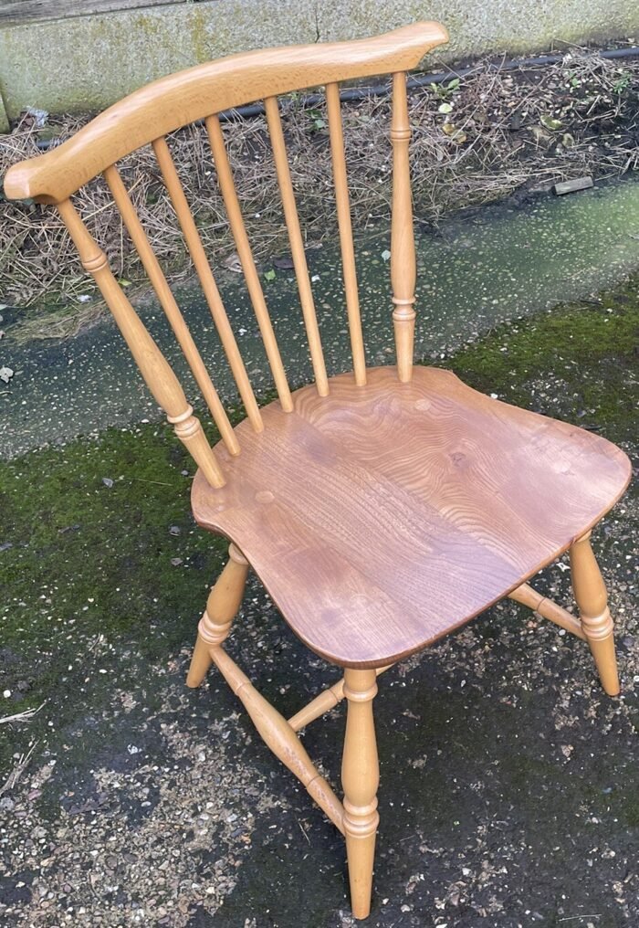 SUPERB RETRO SINGLE ERCOL DINING CHAIR - Image 4