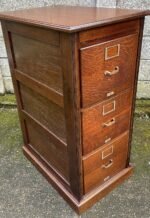 Rare Antique 3 Drawer Filing Cabinet - Image 2