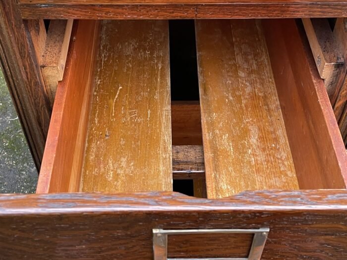 Rare Antique 3 Drawer Filing Cabinet - Image 3