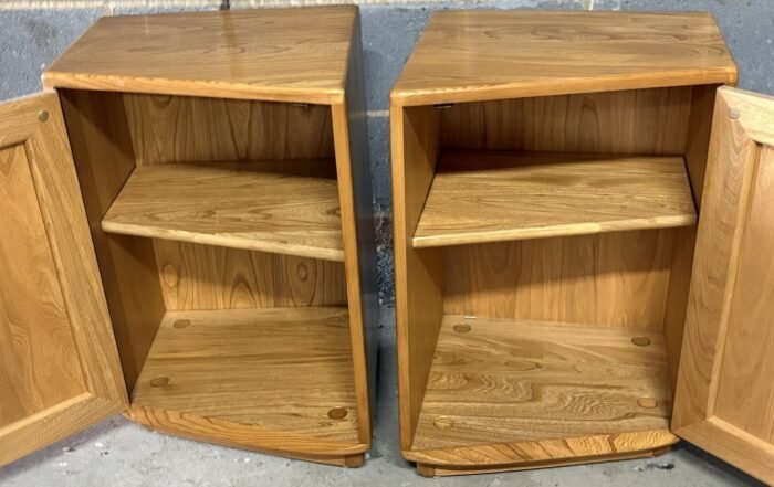 Pair of Modern Ercol Bedside Cabinets Single Door, Clean Condition - Image 3